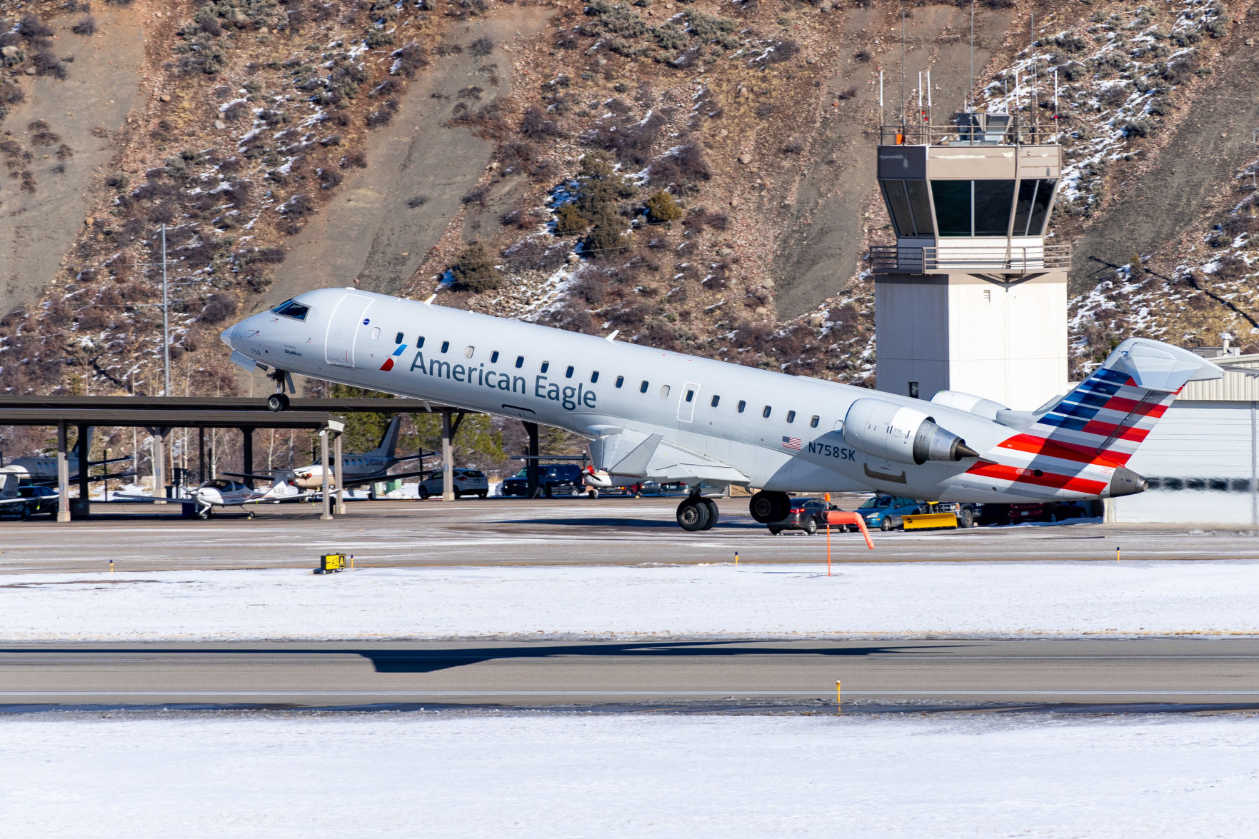Jet takeoff